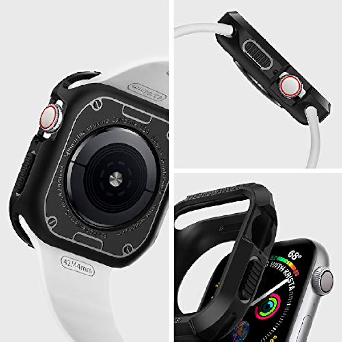 Spigen - Armadura rugosa diseñada para Apple Watch Case