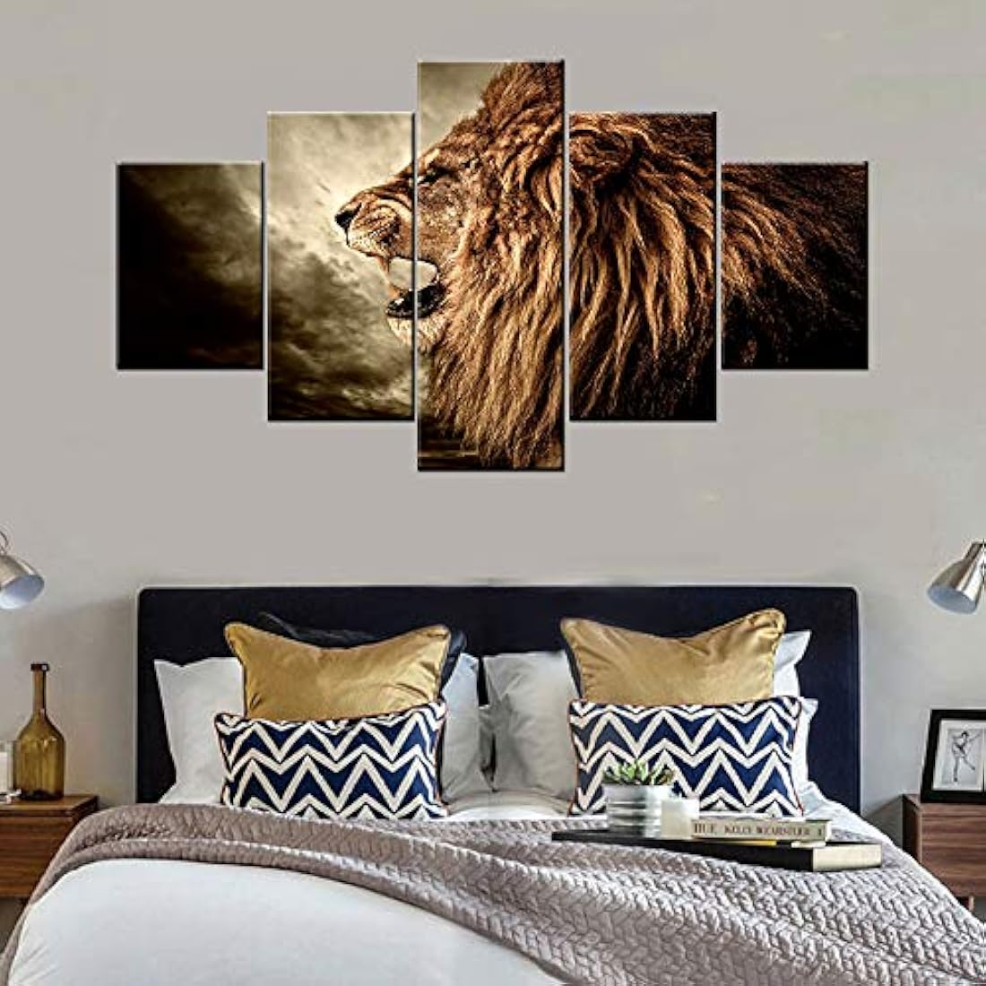 Mookou Pictures-Wolf- 5 Piezas de lienzo