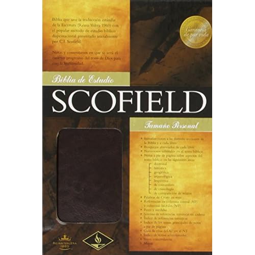 RVR 1960 Biblia de Estudio Scofield Tamano Personal