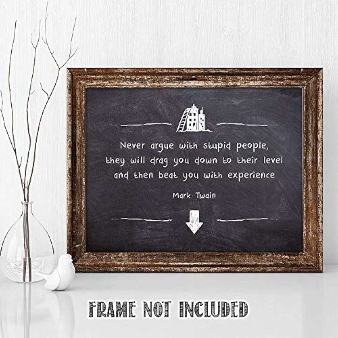 Arte de la pared sin marco