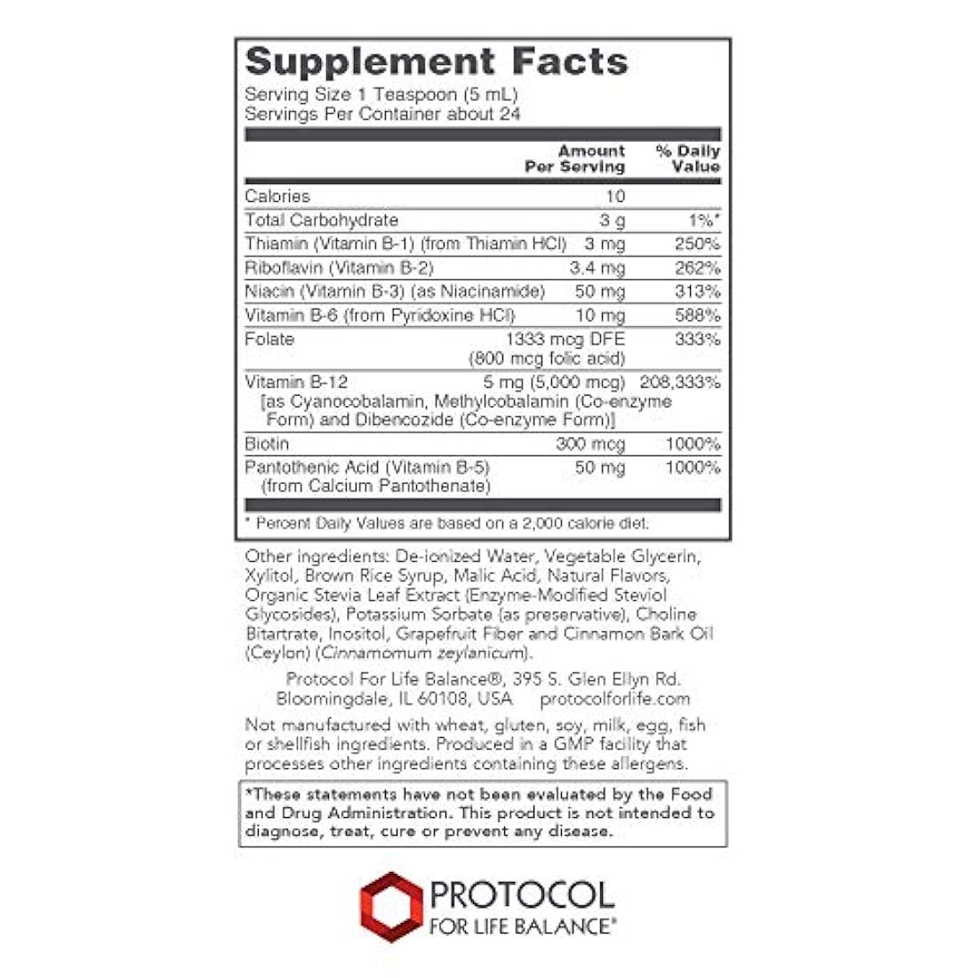 Protocolo para el equilibrio de vida – Vitamina líquida B-12