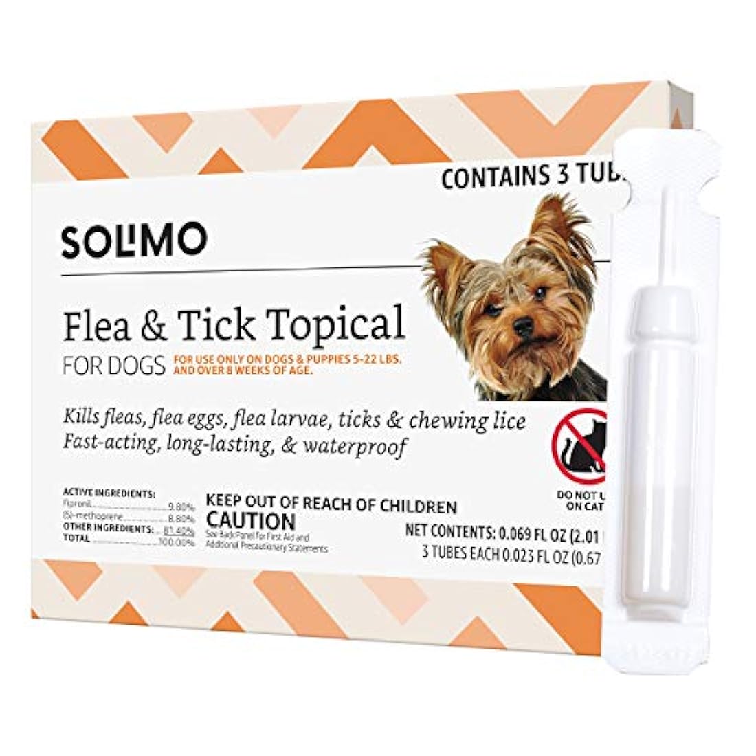 Tratamiento tópico para pulgas y garrapatas - perro pequeño