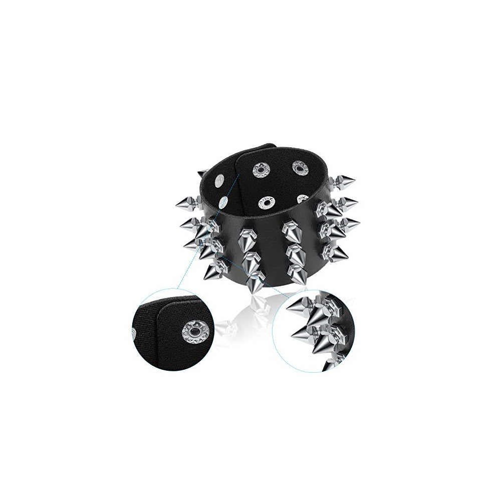 Pulseras y tobilleras Punk - 6 piezas