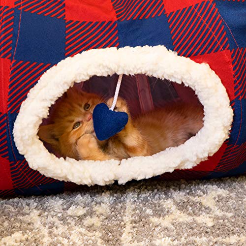 Kitty City - Túnel grande para gatos, cama para gatos, cama emergente, juguetes para gatos