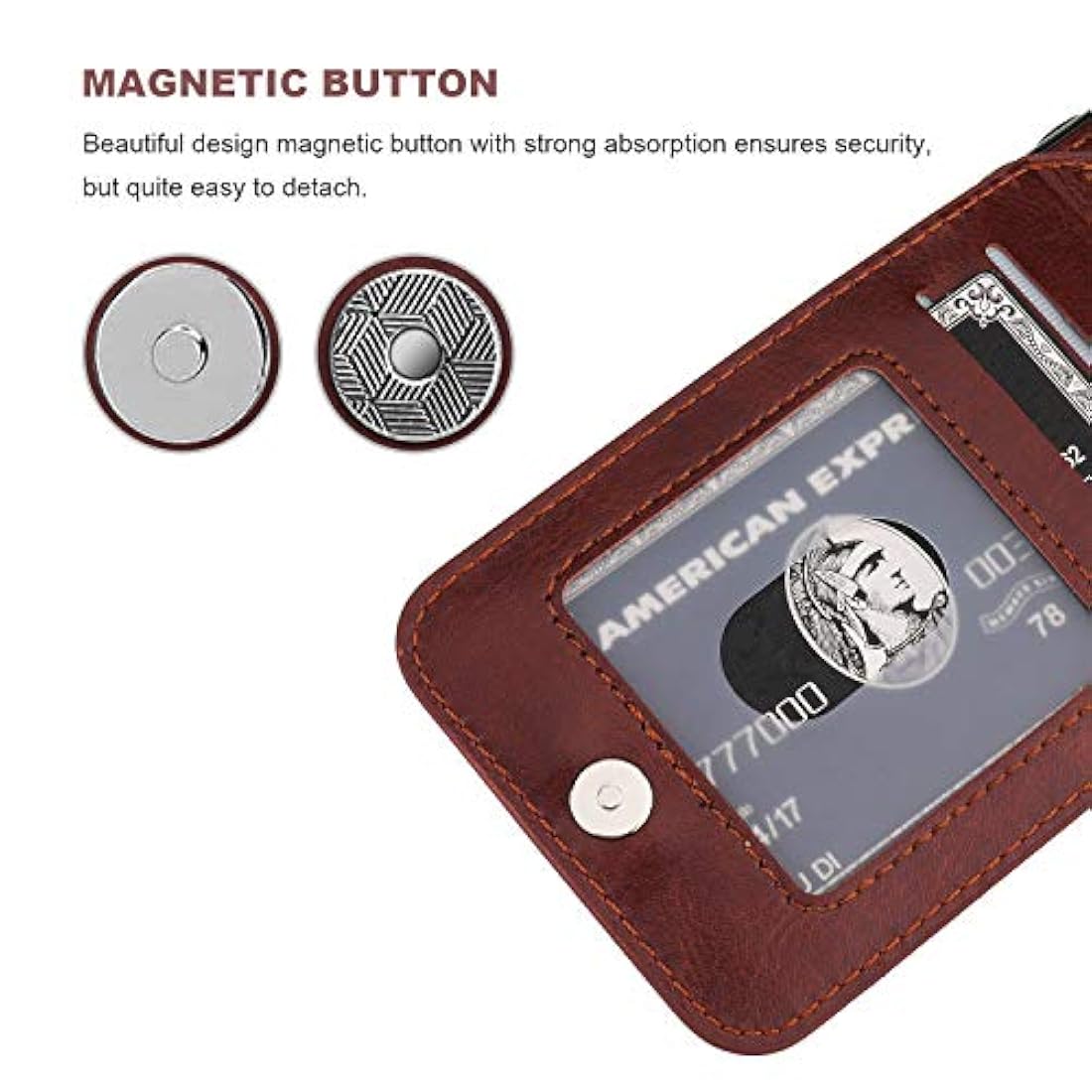 KIHUWEY - Funda tipo cartera para iPhone XR con tarjetero