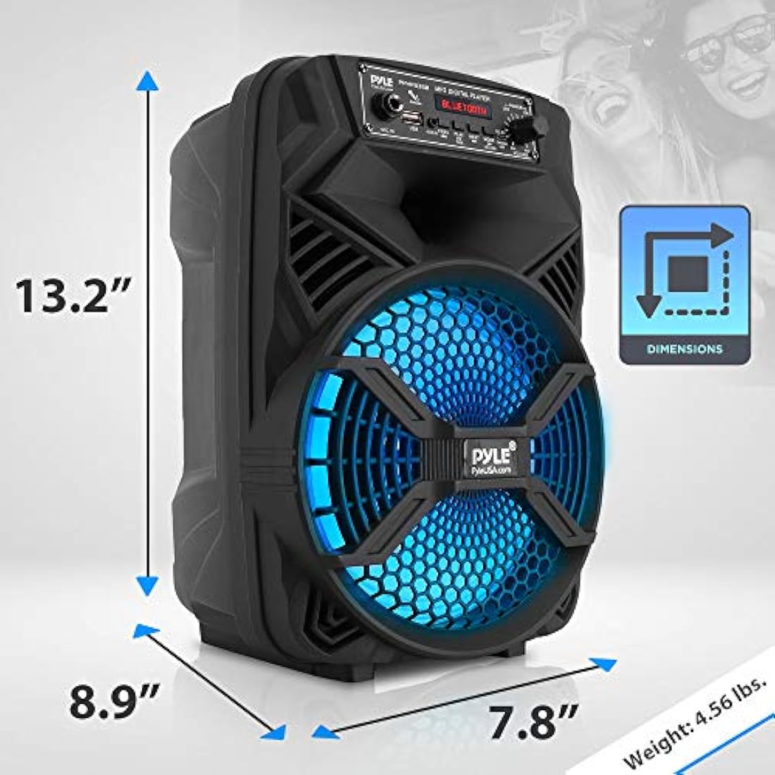 Parlante Portátil con Bluetooth PYLE-PRO PPHP836B