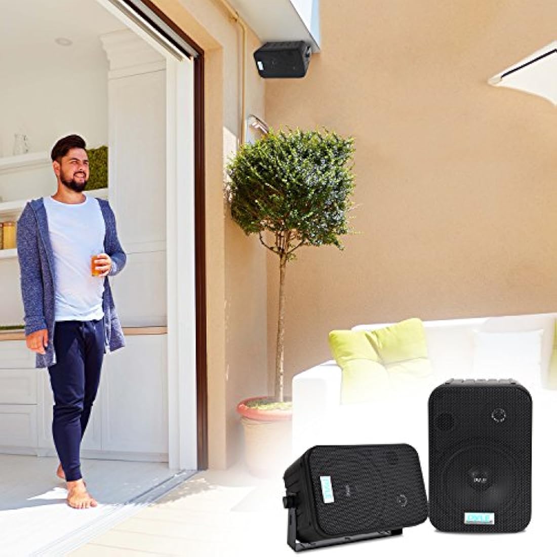 Parlantes o altavoces impermeable PYLE-HOME PDWR50B