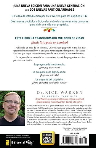 Una vida con propósito Para qué estoy aquí en la tierra