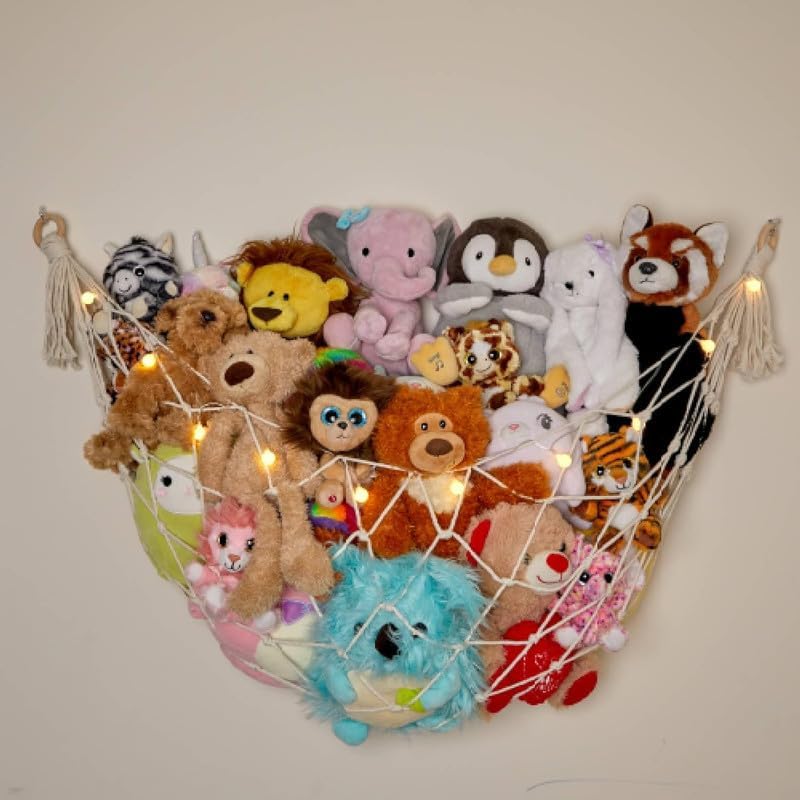 Hamaca de Almacenamiento para Peluches - Decoración Boho - 2 Pack