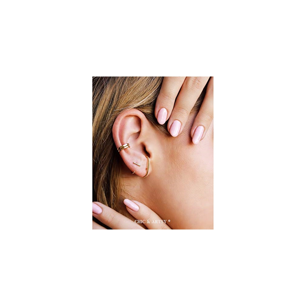 Aretes de aro de plata pequeños para mujer