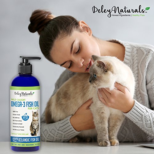 aceite de pescado Omega 3 libre de transgénicos para gatos