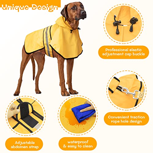 Weesiber Impermeable ajustable impermeable para perros