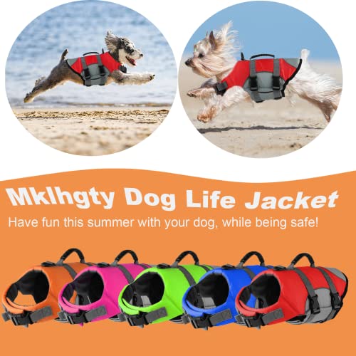 Mklhgty Chaleco salvavidas para perro, reflectante