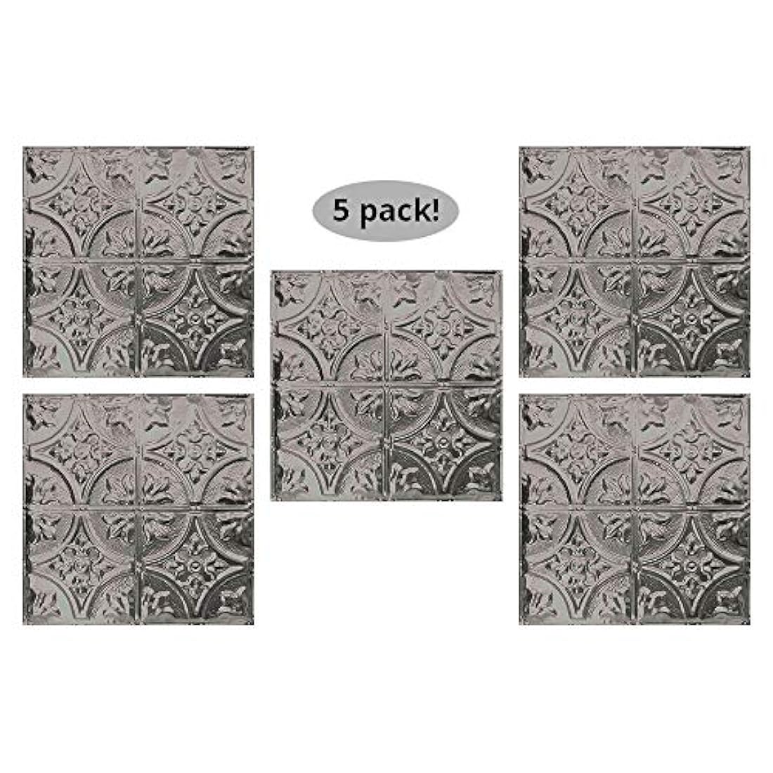 KIT DE 5 PAQUETES DE AZULEJOS DE ESTAÑO blanco (24 x 24)