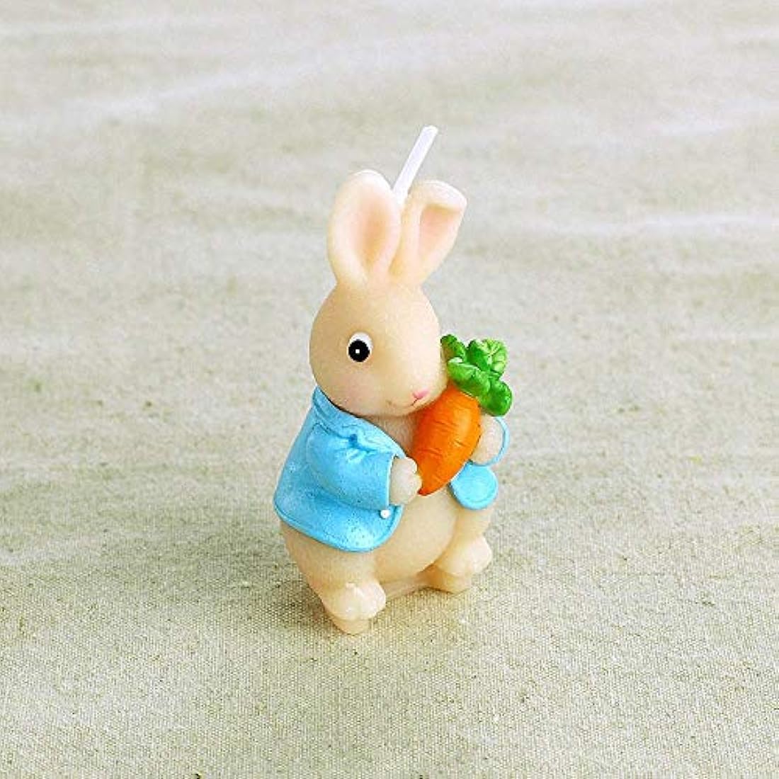 Molde 3D de conejo con zanahoria de silicona para velas