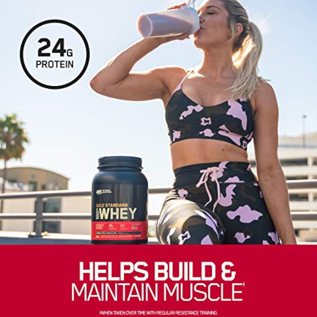 Optimum Nutrition Estándar dorado 100% Proteína de Suero de Leche en Polvo, Pie de lima, 1.8 Libra