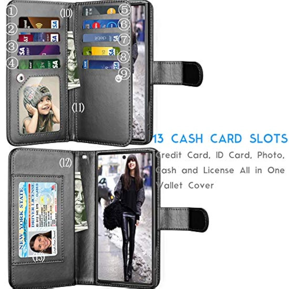 Funda para Galaxy Note 10 Plus, negro.