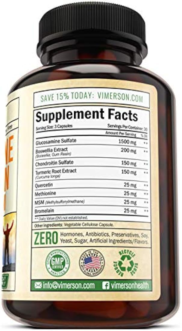 Suplemento para el alivio del dolor de articulaciones