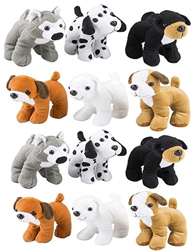 Surtido grande de animales de peluche, 6, Paquete de 12