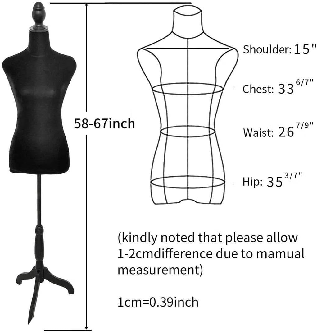 Maniquí Femenino SubSun con Tripode Ajustable para Exhibición