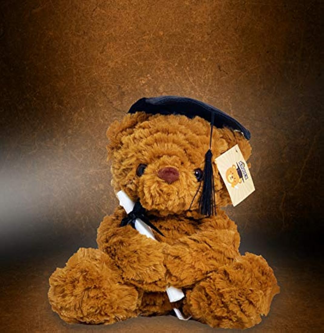 KINREX - Oso de peluche con diseño graduación, marrón