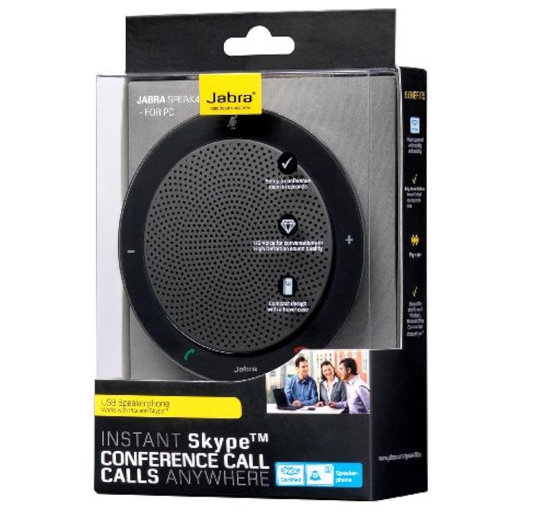 bocinas USB para Skype, Negro