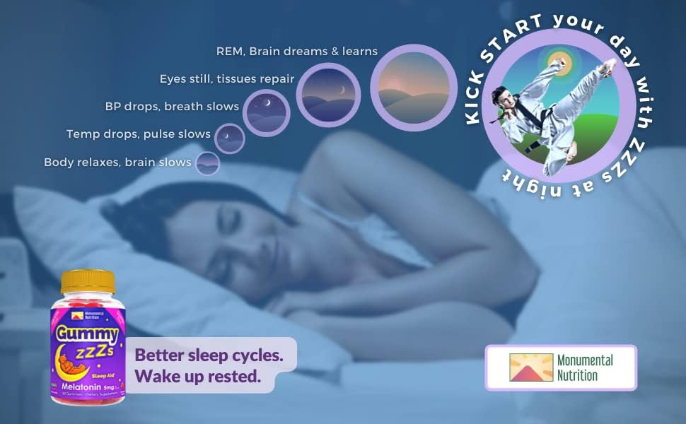 Gummy ZZZs Melatonina, sin gelatina vegetariana sabor fresa