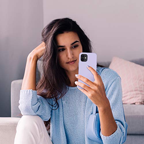 Cordking - Funda diseñada para iPhone 12, 12 Pro, de silicona a prueba de golpes con forro de microfibra suave antirrayones, 6.1 pulgadas