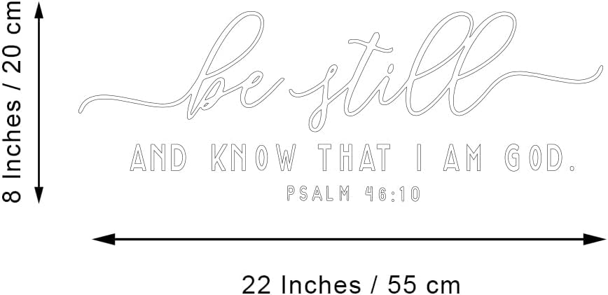 Vinilo Decorativo Religioso Be StillandKnow Letras Separadas