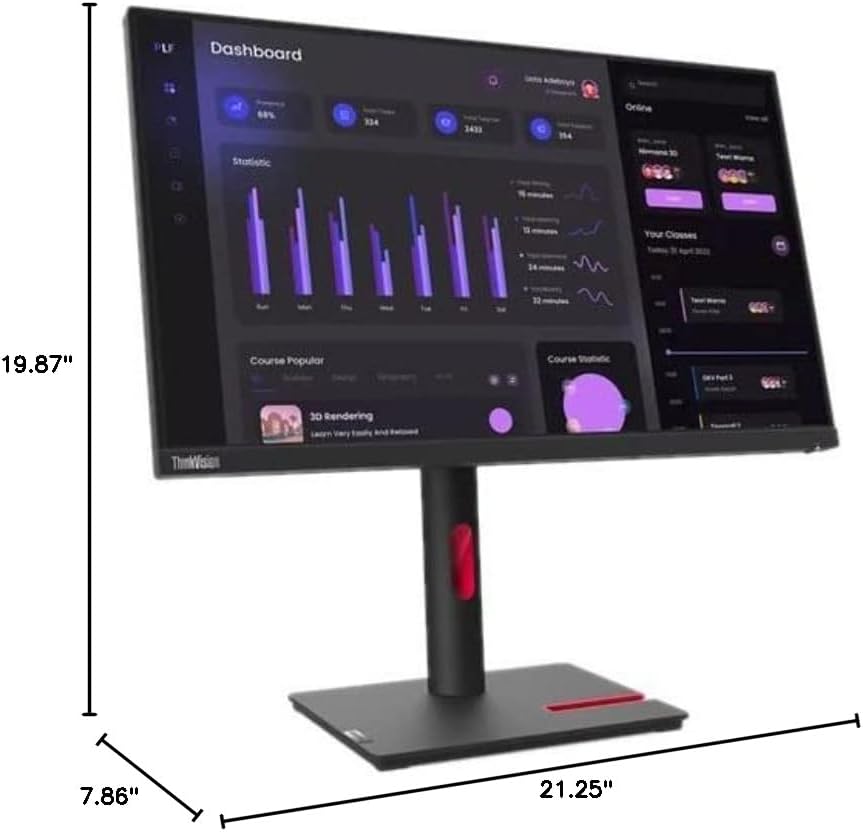 Monitor LCD Full HD 24 Lenovo ThinkVision T24i-30 16:9