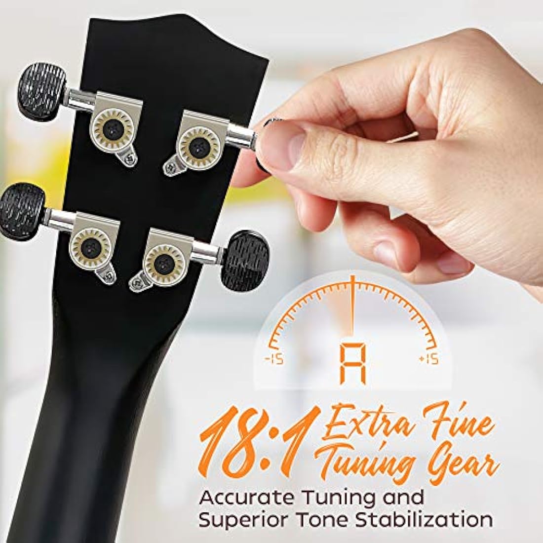 Kit de ukelele de concierto de caoba PYLE-PRO PUKT8880