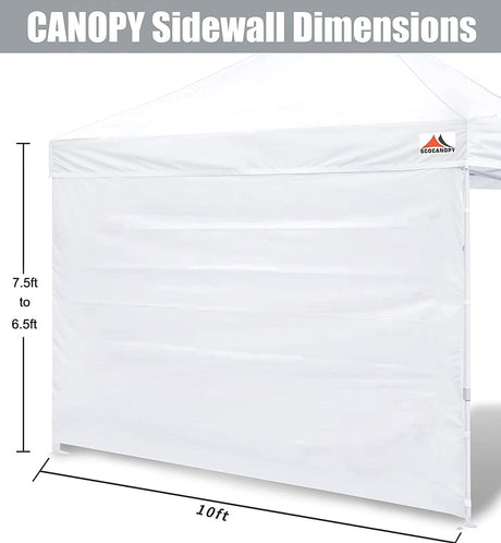 Toldos Laterales SCOCANOPY para Carpa 10x10, Paquete de 3