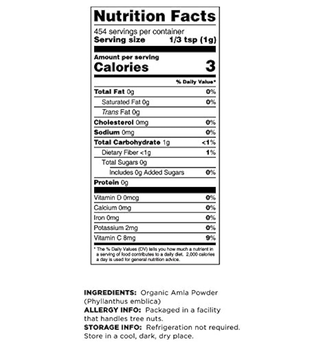Terrasoul Superfoods Amla (Amalaki) Berry Powder (Orgánico)