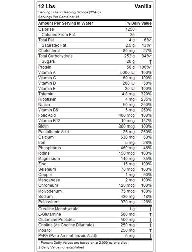 de Vainilla 12 Libras