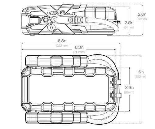 Paquete de arranque de batería de litio portátil