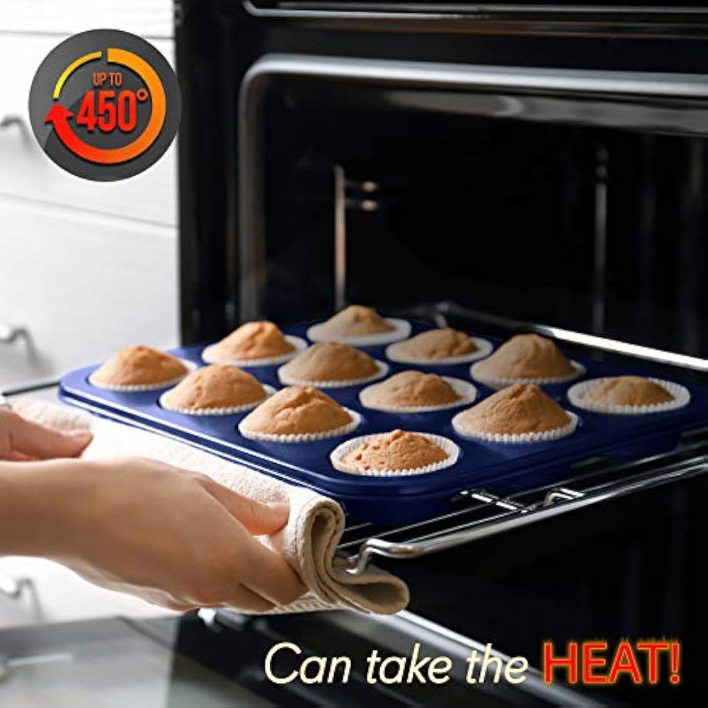 Moldes para Hornear 6 piezas color azul NUTRICHEF NCBK6TRB