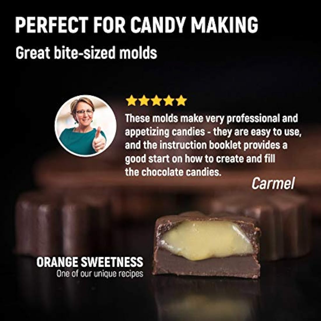 Moldes de silicona para chocolate