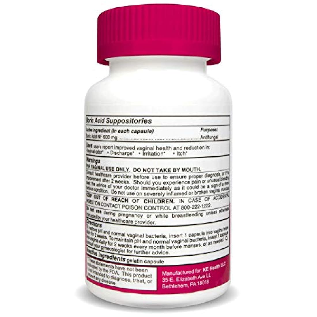 supositorios vaginales de ácido bórico BoriCap