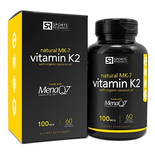 Vitamina K2 (como MK7) 100 mcg con aceite de coco