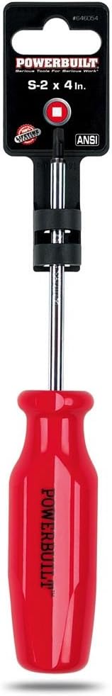 Destornillador Cuadrado Powerbuilt S-2 x 4 con Mango Maxi-Grip