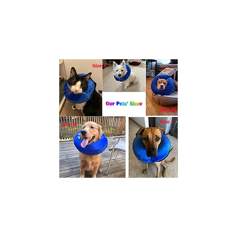 Collar inflable de perro para recuperación Talla S