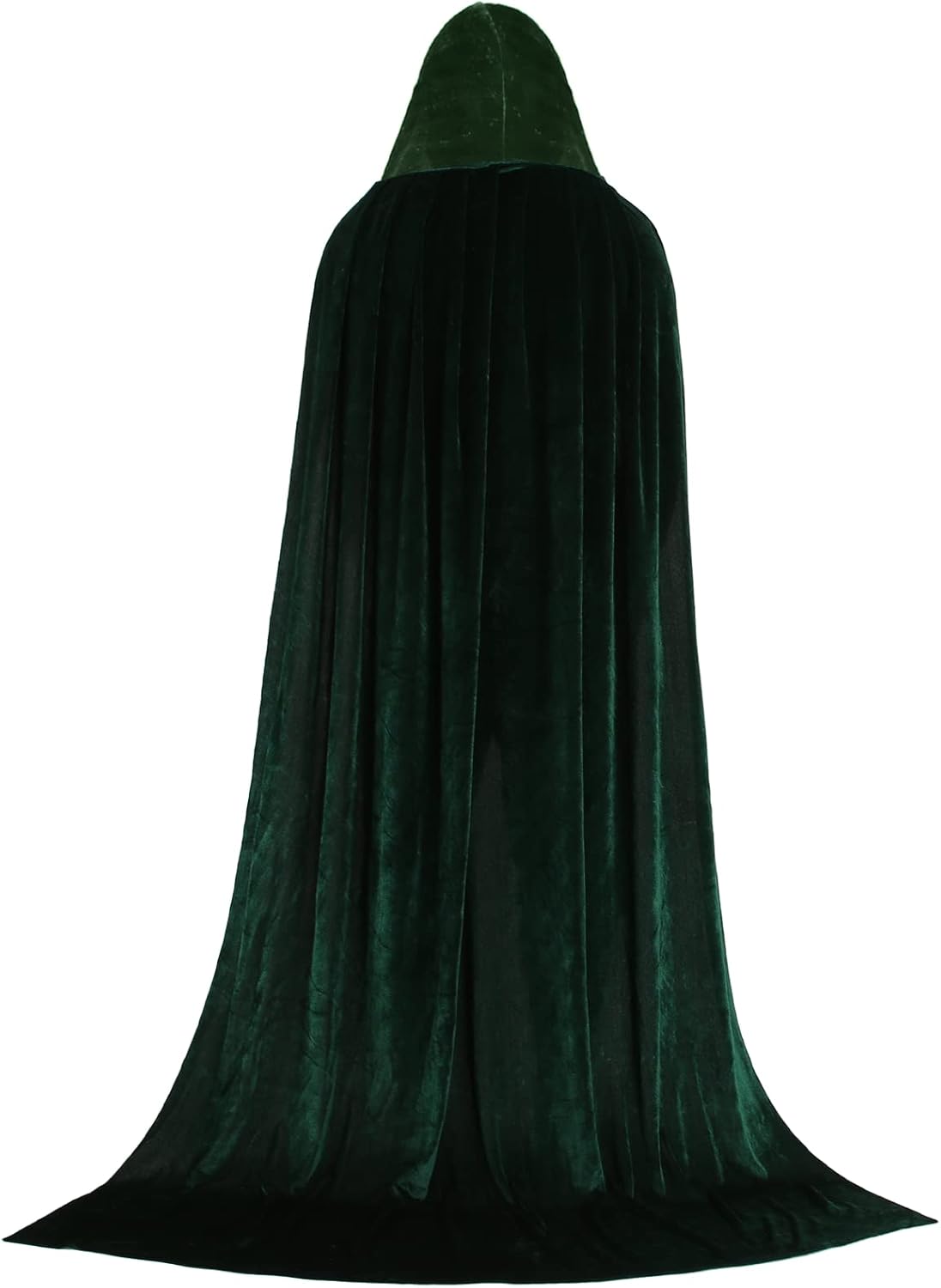 Disfraces de capa unisex con capucha verde talla única