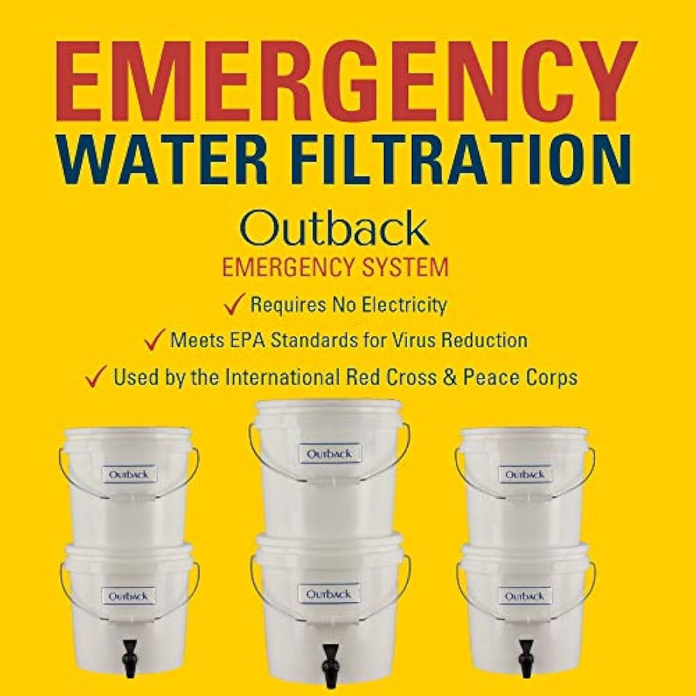 Kit de repuesto de filtro de agua Outback Plus (para modelo OB-25NF) para filtrado de gravedad de emergencia