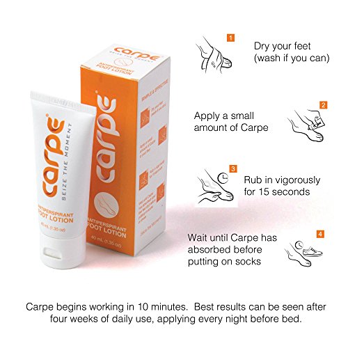 loción antitranspirante para manos y pies