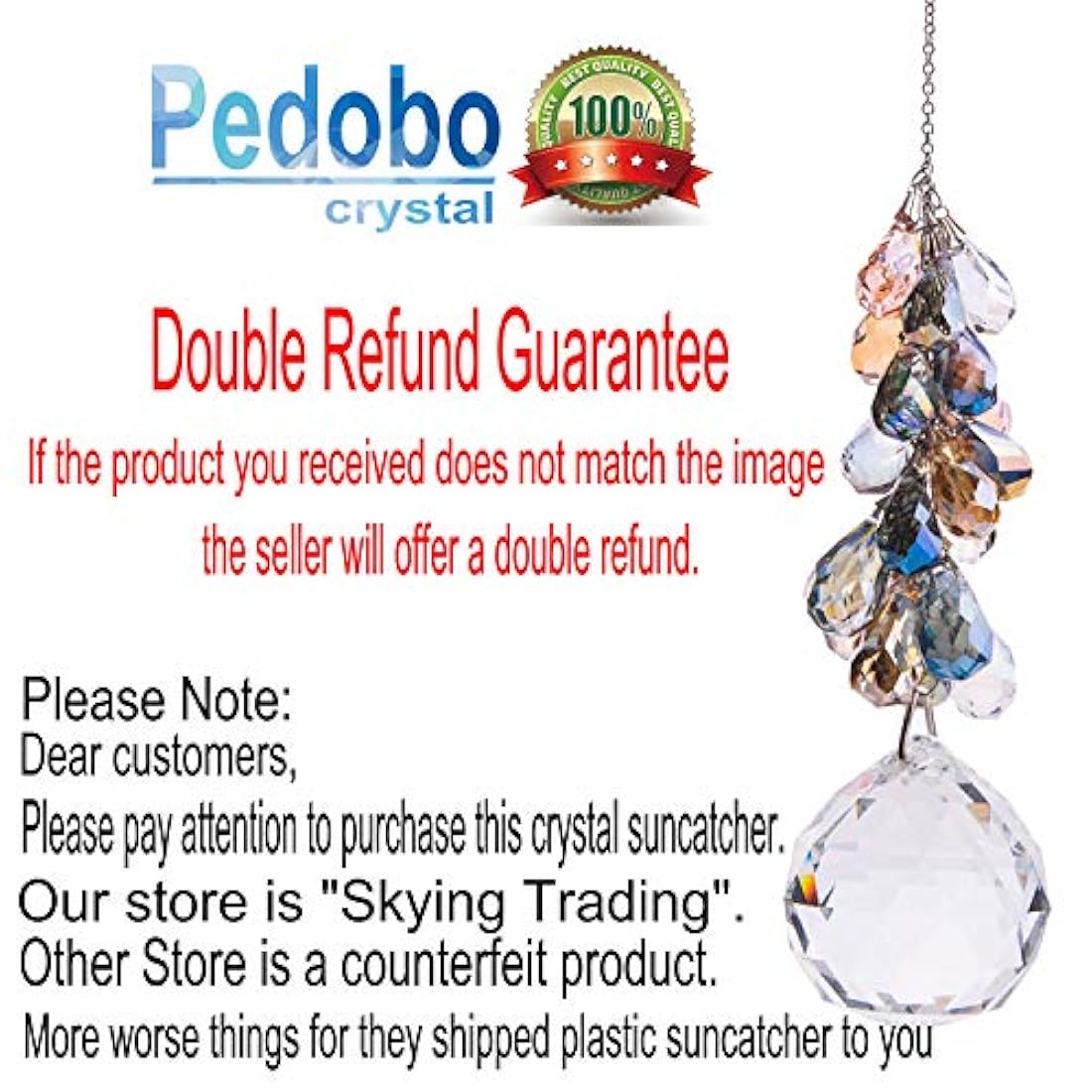 cristales bola prismas atrapasueños colgante-Skying Trading