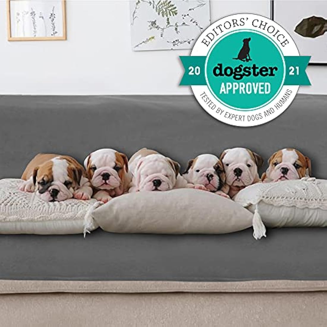 Manta 100% impermeable azul para mascotas, parejas, camping