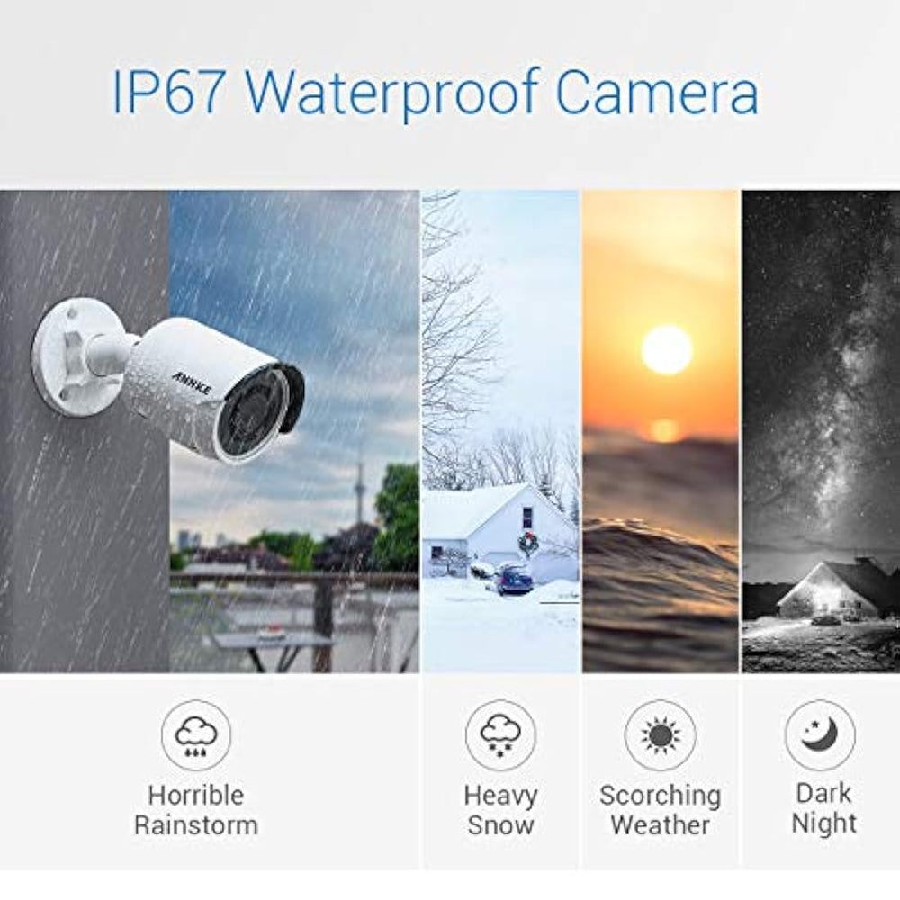 Sistema de cámara de seguridad PoE 4K de ANNKE