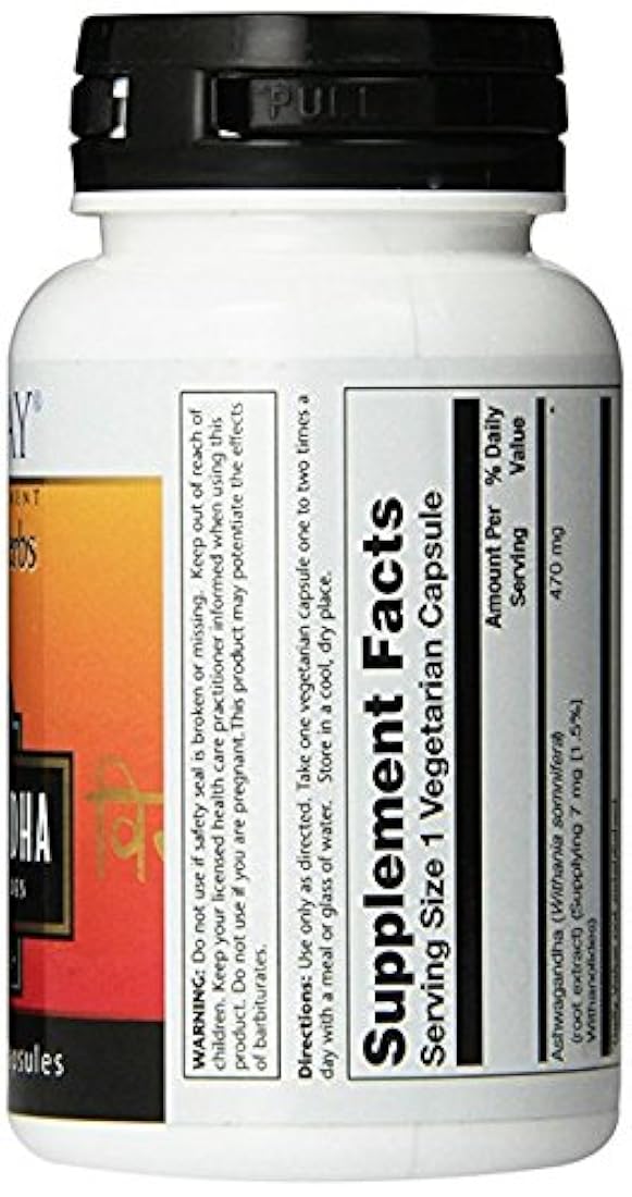 Solaray – Ashwagandha, 470 mg, 60 Cápsulas