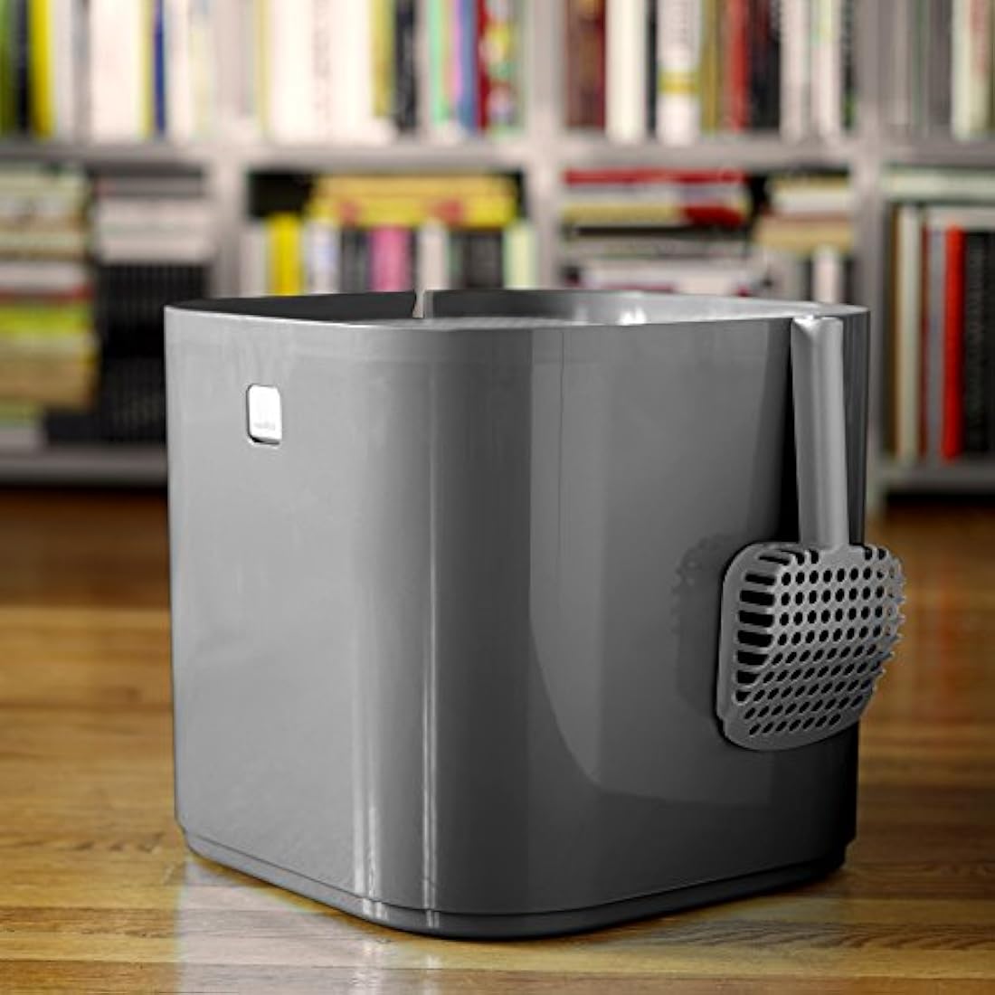 Modkat - Caja de arena con aspecto genial, reduce el seguimiento de la arena, incluye cuchara y forro reutilizable