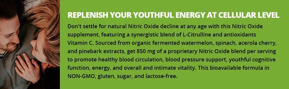 Flow - Suplemento de óxido nítrico, 60 cápsulas, L-citrulina